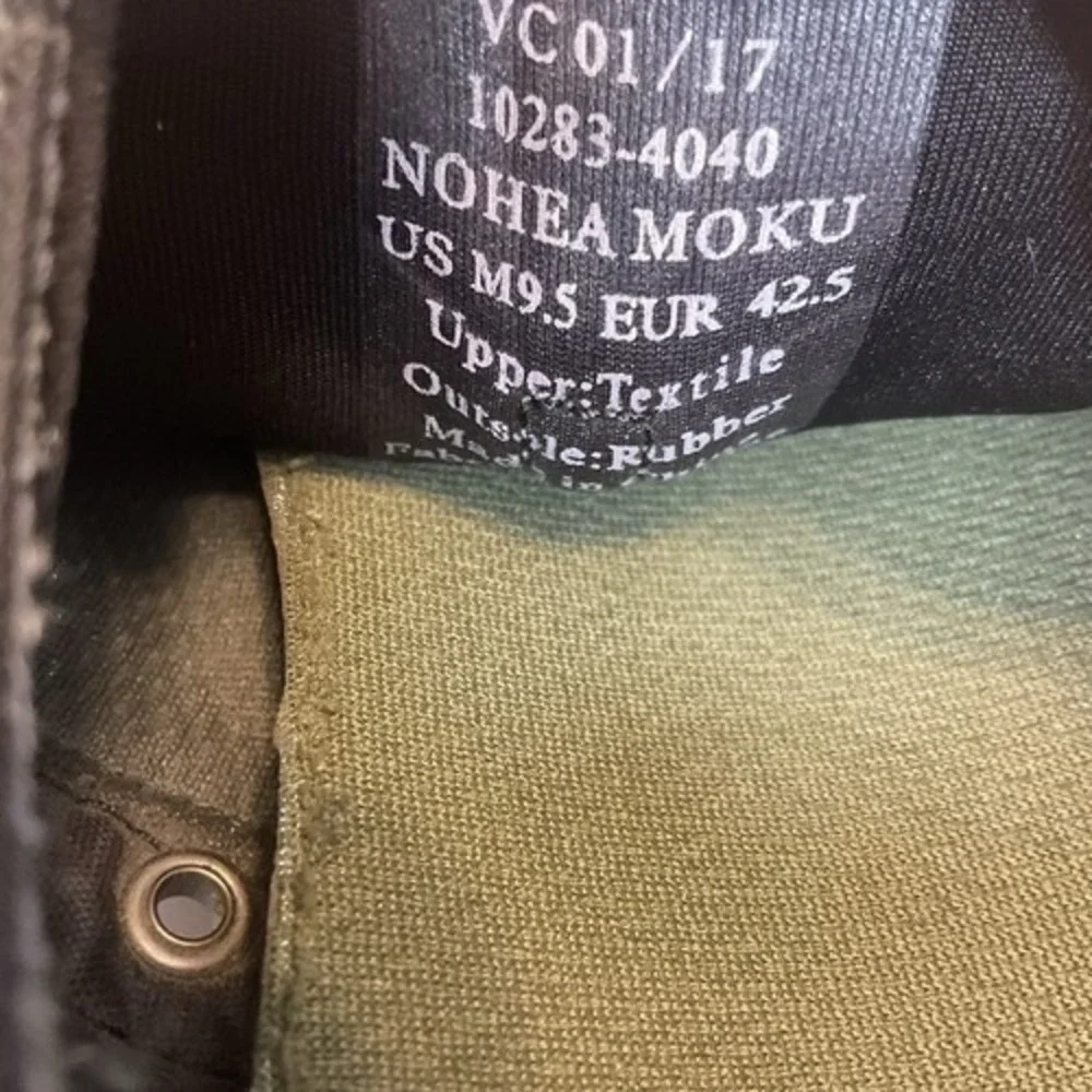 OluKai Nohea Moku Charcoal Slip On Convertible Sneaker Boat Shoe Men 9.5 China